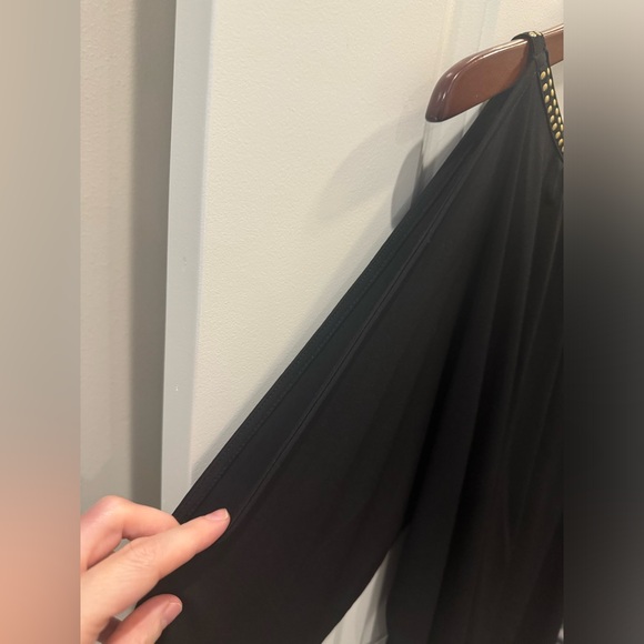 MICHAEL by Michael Kors Women’s Black Open Shoulder Blouse - Picture 4 of 5